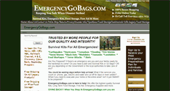 Desktop Screenshot of emergencygobags.com